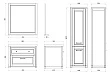 Мебель для ванной ASB-Woodline Толедо 85 синяя - превью 2