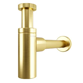 Сифон для раковины WasserKRAFT Aisch A170 золото матовое