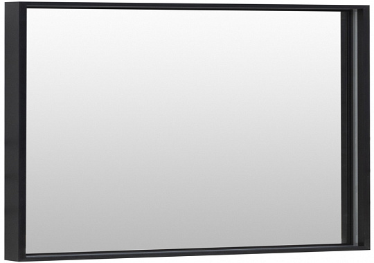 Зеркало De Aqua Алюминиум 120 с LED подсветкой, черный
