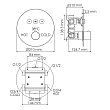Термостат WasserKRAFT Dinkel 5844 Thermo для ванны и душа - превью 1