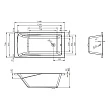 Комплект 2 в 1 Lavinia Boho One S1-37010040 (Акриловая ванна 140x70 см + металлический каркас с монтажным набором) - превью 1