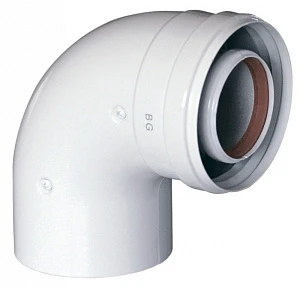 Колено Baxi 90° 80/125 мм
