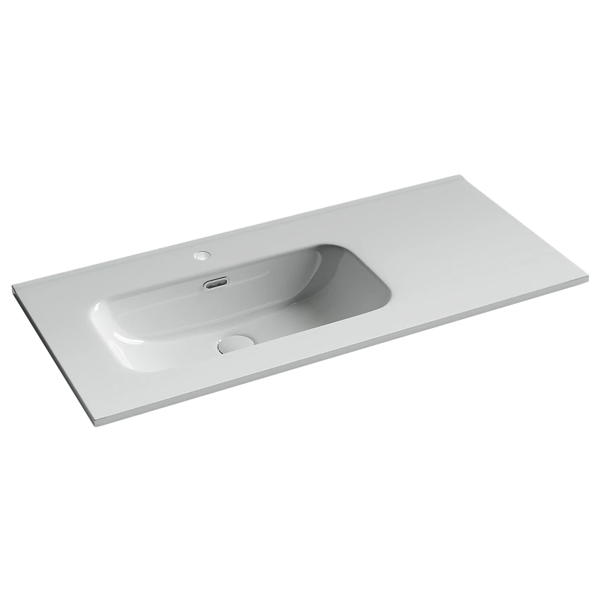 Раковина Ceramicanova Element CN7003L 101х46,5 см, чаша слева, белая