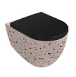 Унитаз подвесной Isvea Infinity 10NF02001SV-2S-TRZ безободковый, лососевый матовый (Terrazzo)