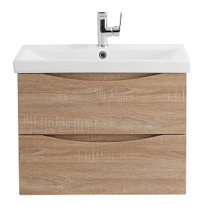 Тумба с раковиной BelBagno Marino-Cer 70 подвесная, 2 ящика, Rovere Bianco