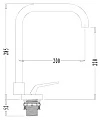 Смеситель для кухонной мойки Zorg Sanitary ZR 405 - превью 1