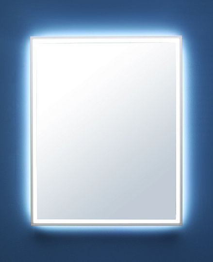 Зеркало De Aqua Алюминиум 60 с LED подсветкой, серебро