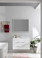 Тумба для комплекта Aquanet Августа 100 белый (ручка хром) - превью 1