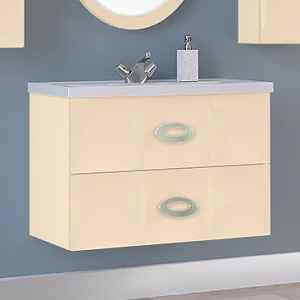 Тумба с раковиной Marka One Bonne 75П vanilla