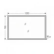 Зеркало СанТа Марс 120х75 с LED-подсветкой - превью 1