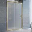 Душевая дверь в нишу Vegas Glass ZP 0120 09 10 профиль золото, стекло сатин - превью 2