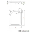Поддон для душа Radaway Laros E Compact SLE81017-01R - превью 1