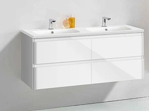 Тумба с раковиной Vincea Alba 1200 подвесная, 4 ящика, L.White