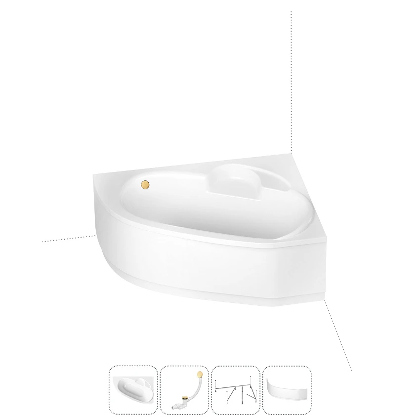 Комплект с ванной Lavinia Boho Bell Pro 202011262