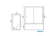 Душевой уголок Royal Bath RB 8100BP-T-BL 100х80х200 (прозрачное) правый - превью 1