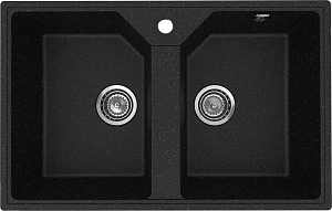 Мойка кухонная Practik PR-M 770-004 77 см, черный оникс