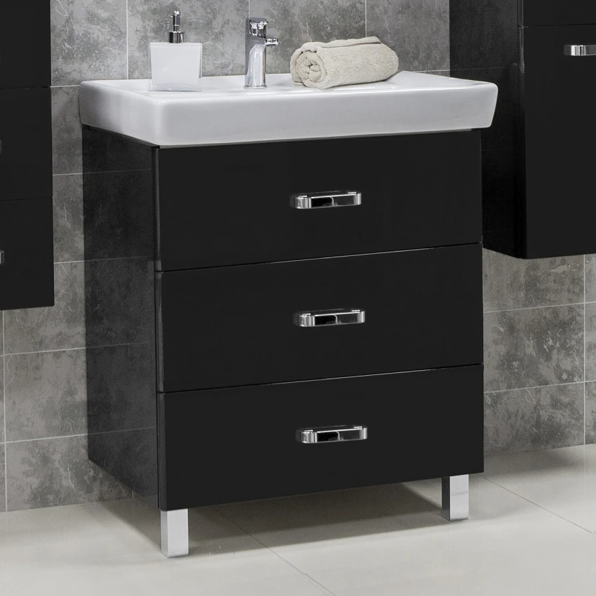 Тумба для комплекта Aquaton Америна М 70 черная