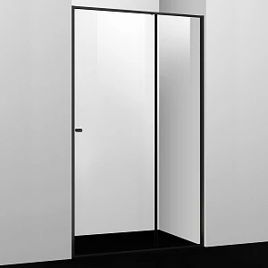 Душевая дверь в нишу WasserKRAFT Dill 61S05 120x200 профиль черный, стекло прозрачное