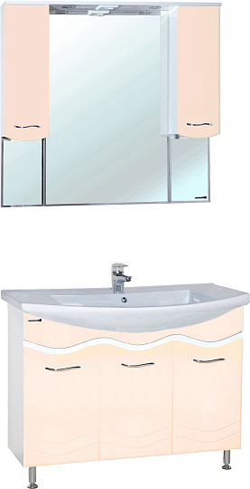 Мебель для ванной Bellezza Мари 105 белая/бежевая