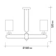 Подвесная люстра Escada Eclipse 10166/5PL Brass - превью 2