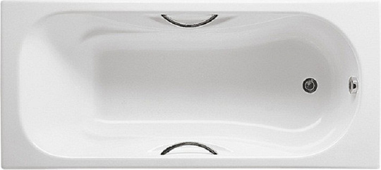 Чугунная ванна Roca Malibu 170x70 с отвертиями для ручек