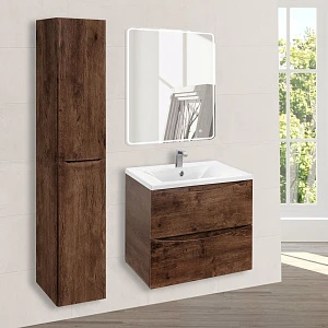 Мебель для ванной Vincea Mia 600 подвесная, 2 ящика, R.Wood