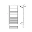 Электрический полотенцесушитель Point Аврора PN10150SPE 500x1000 с полкой - превью 1