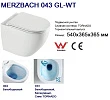 Унитаз подвесной WeltWasser WW MERZBACH 043 XL GL-WT безободковый, с сиденьем микролифт, белый - превью 2