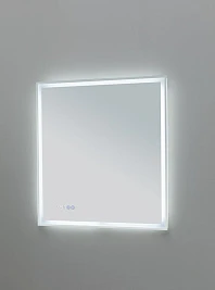 Зеркало Aquanet Оптима 80 белый матовый LED