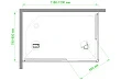 Душевой уголок Royal Bath RB HPD-С-BL 120х80х185 стекло матовое, профиль черный - превью 1