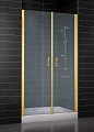 Душевая дверь в нишу Vegas Glass E2P 0070 09 10 профиль золото, стекло сатин - превью 1