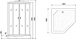 Душевая кабина Niagara Premium NG-6002-01D 100х100х220 - превью 2