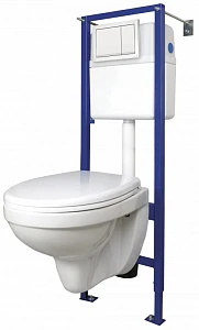 Комплект Cersanit DELFI S-SET-DEL/Vec/TPL/En-Wh-w