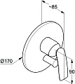 Смеситель Kludi Balance 526558775 для душа - превью 1