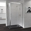 Душевой уголок RGW Passage PA-145 80x120х185 профиль хром, стекло прозрачное - превью 1