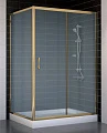 Душевой уголок Vegas Glass ZP+ZPV 120*90 05 10 профиль бронза, стекло сатин - превью 1