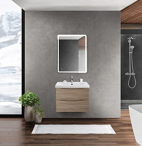 Мебель для ванной BelBagno Marino-Cer 60 подвесная, 2 ящика, Rovere Bianco
