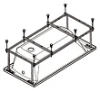 Монтажный набор для ванны Jika Clavis 170х70 - превью 2