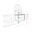 Тумба для комплекта Aquaton Сохо 75 белый глянец - превью 1