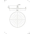 Верхний душ Paini 50CR759/30EBI 30х30 круглый - превью 1