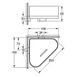 Полка Grohe Selection 41038GL0  угловая холодный рассвет глянцевый - превью 1