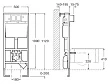 Комплект инсталляция Laufen Lis CW1 8.9466.0 + унитаз Roca Meridian 346248000 - превью 1