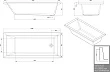 Акриловая ванна Sanindusa Vertice 806100 180x80 - превью 2