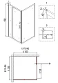 Душевое ограждение Niagara Nova NG-6602-08 100x100x190 - превью 1