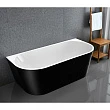 Акриловая ванна Frank F6163 White/Black пристенная - превью 1