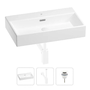 Раковина для ванной Wellsee Graceful Pro 201001360 в наборе 3 в 1