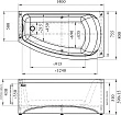 Акриловая ванна Radomir Мэри R 140x80 - превью 1