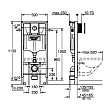 Инсталляция для унитазов Grohe Solido 38832000 3 в 1 с кнопкой смыва - превью 1