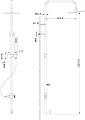 Душевая стойка BelBagno Trula TRU-COLD-U-CRM без смесителя - превью 1