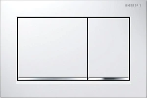Кнопка смыва Geberit Omega 30 115.080.KJ.1 белая/хром